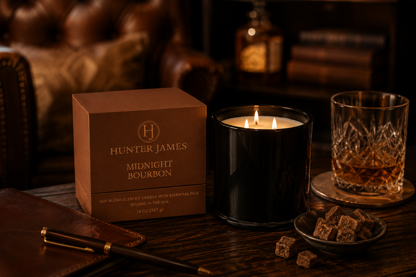 Midnight Bourbon Candle