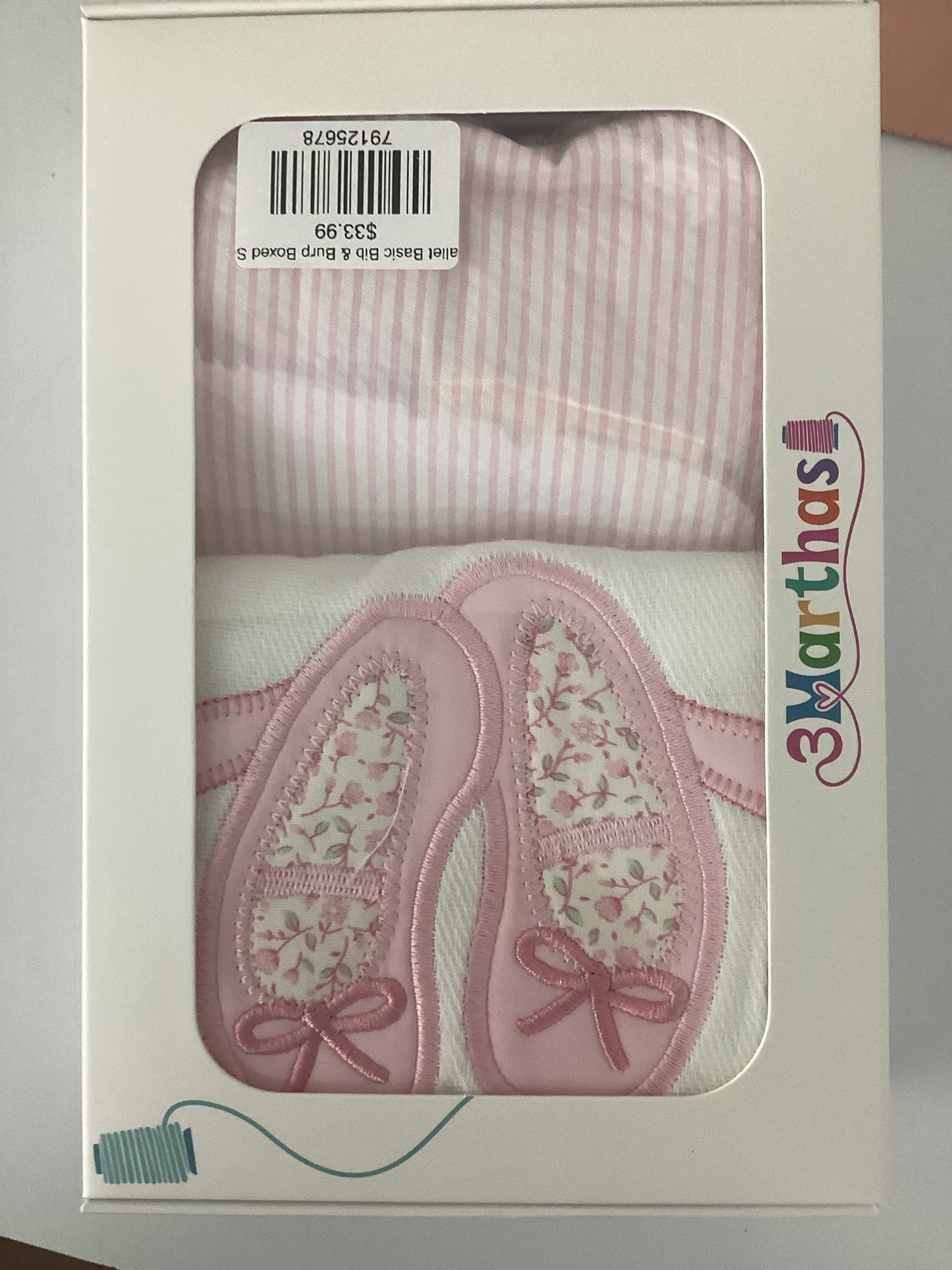 Ballet Basic Bib & Burp Boxed Set