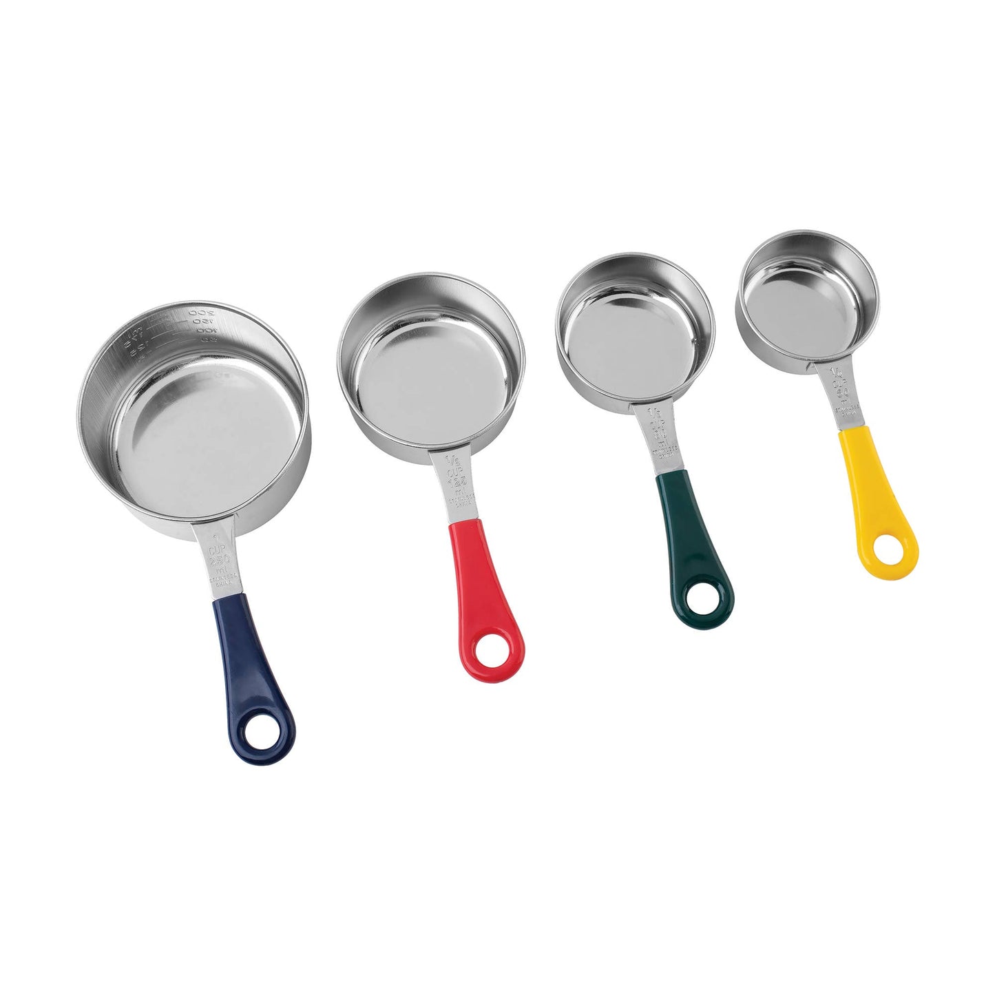 Fox Run Stainless Steel Measuring Cup Set, 4-Piece Color Set