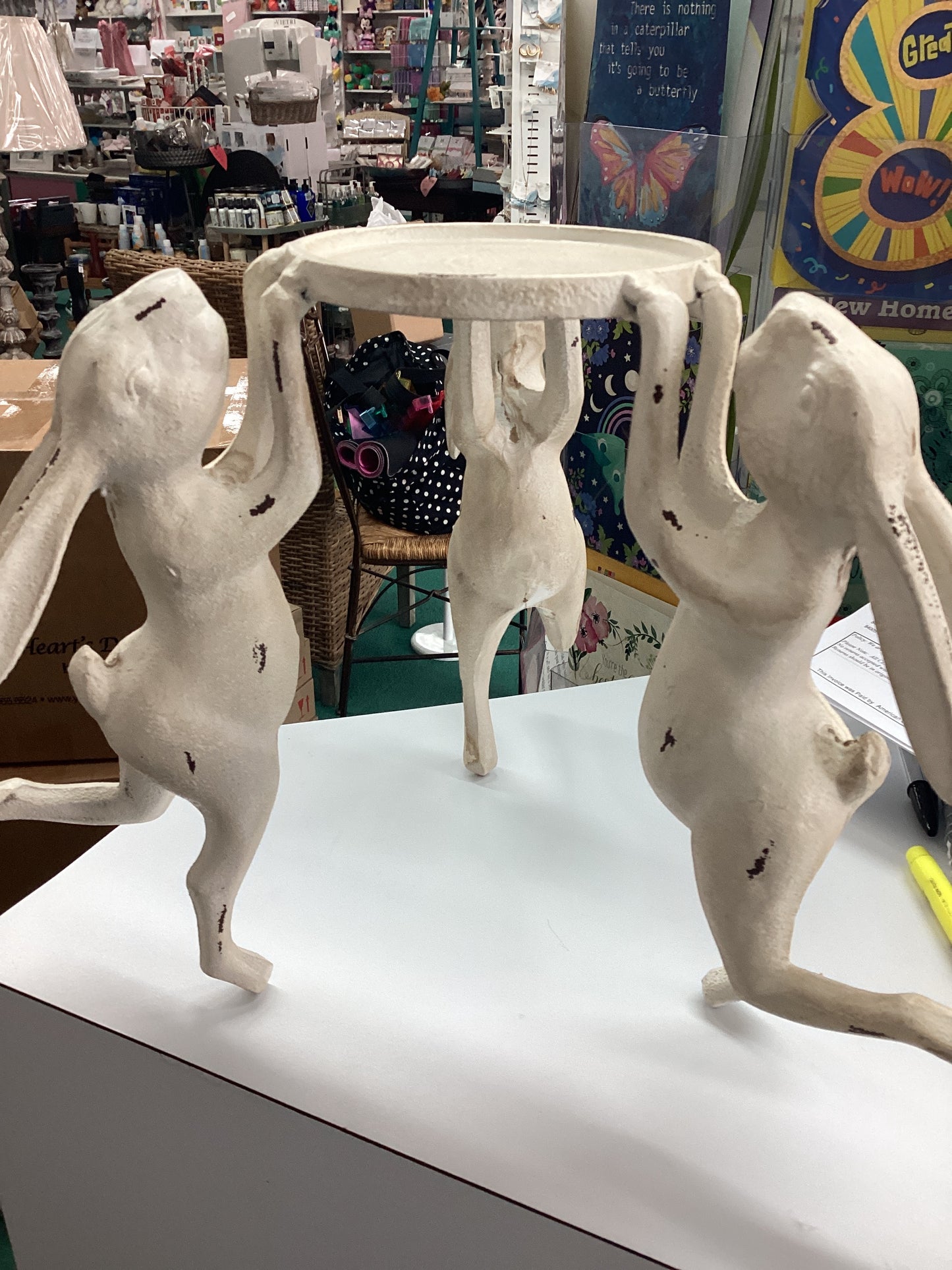 Dancing Rabbits Candle Holder