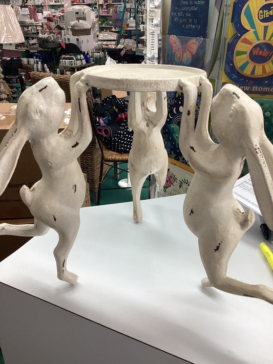 Dancing Rabbits Candle Holder