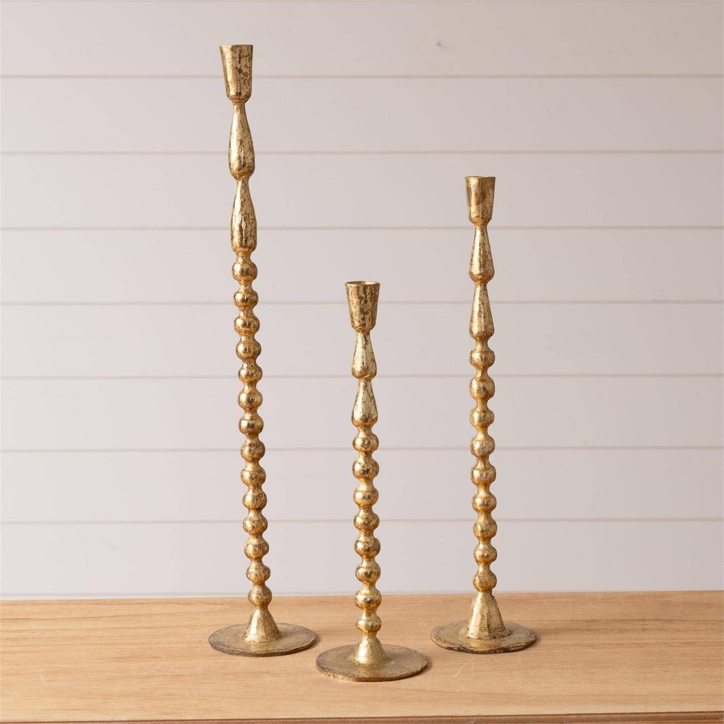 Taper Holders - Gold Bubble