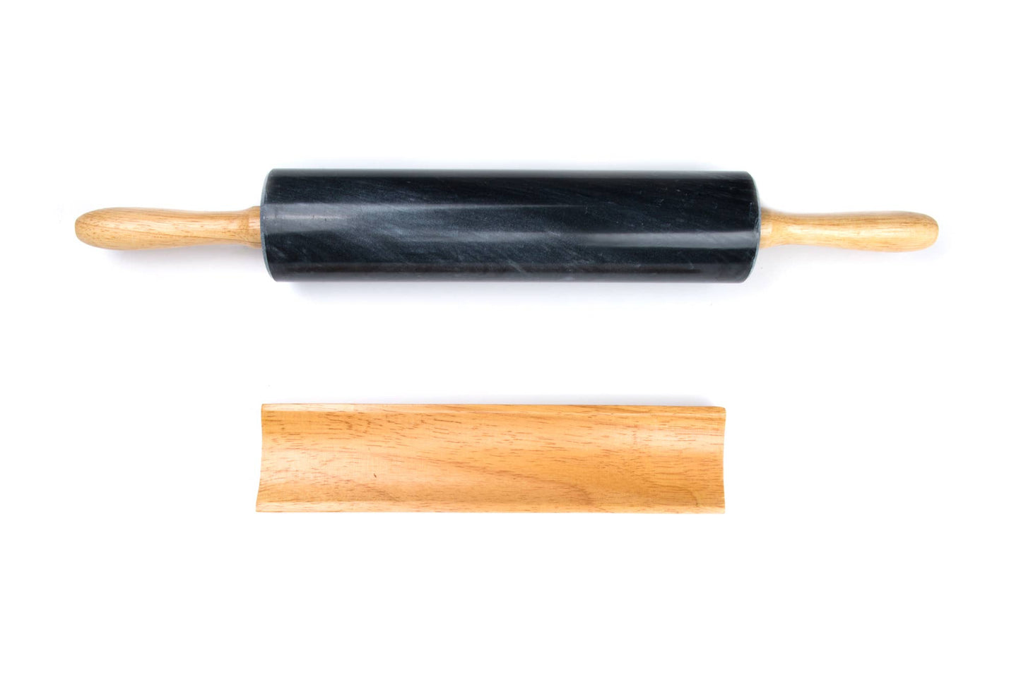 Fox Run Marble Rolling Pin, Black, 10"