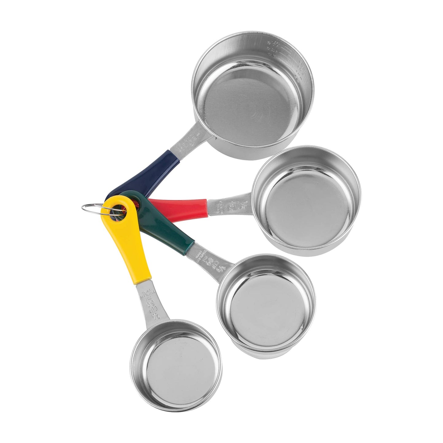Fox Run Stainless Steel Measuring Cup Set, 4-Piece Color Set