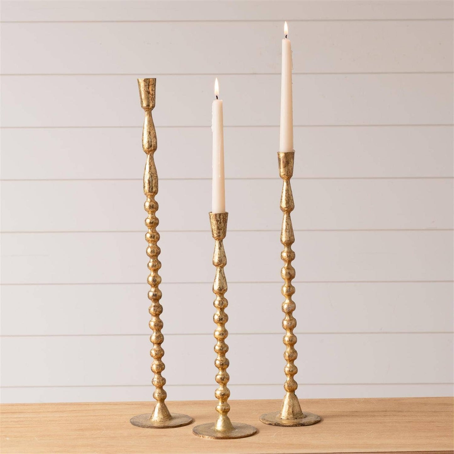 Taper Holders - Gold Bubble