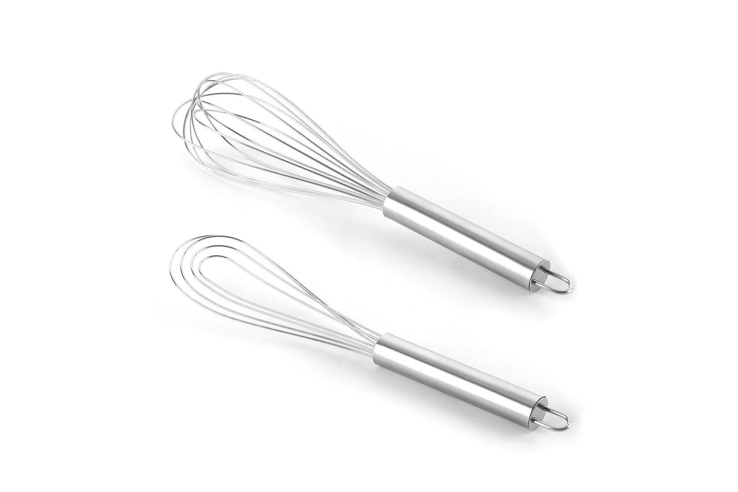 Fox Run Balloon and Flat Whisk Set, Stainless Steel, 10"