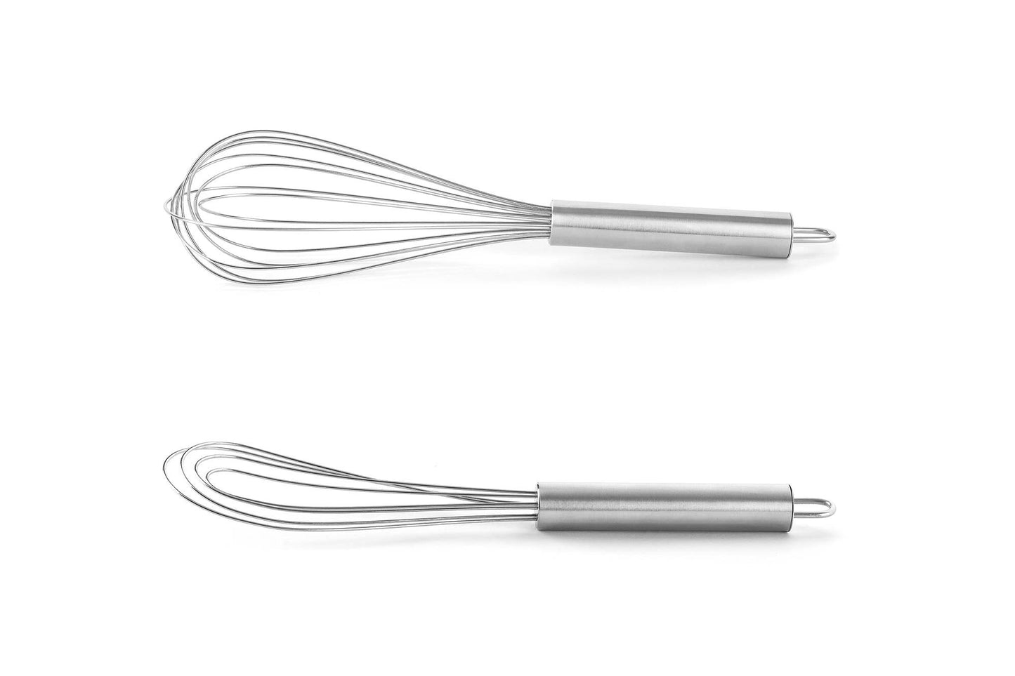 Fox Run Balloon and Flat Whisk Set, Stainless Steel, 10"