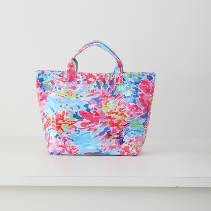 Waterproof Tote Bag PVC Beach Bag Petal Splash