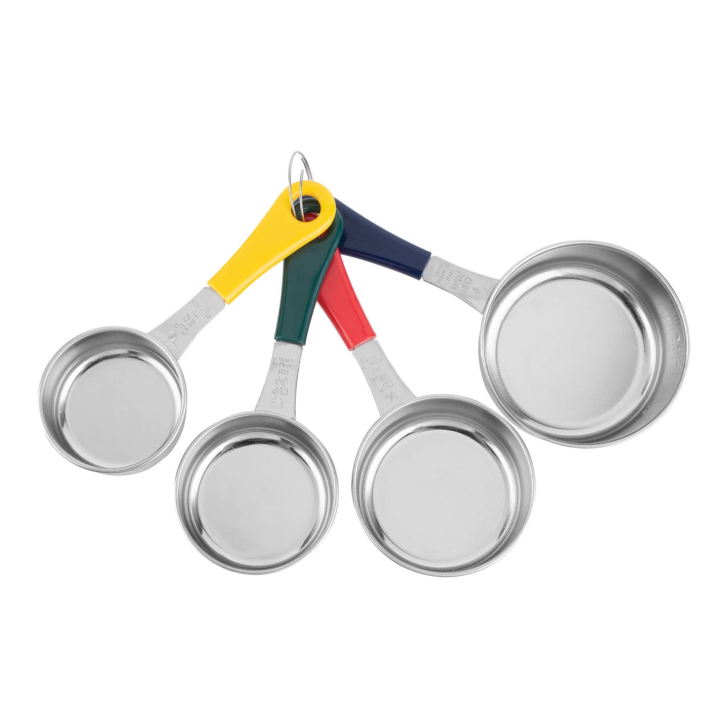 Fox Run Stainless Steel Measuring Cup Set, 4-Piece Color Set