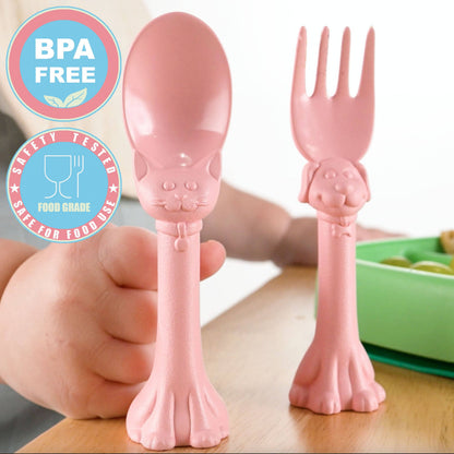  Spoon la la Toddler Utensils Set - 6 Pack Made in USA