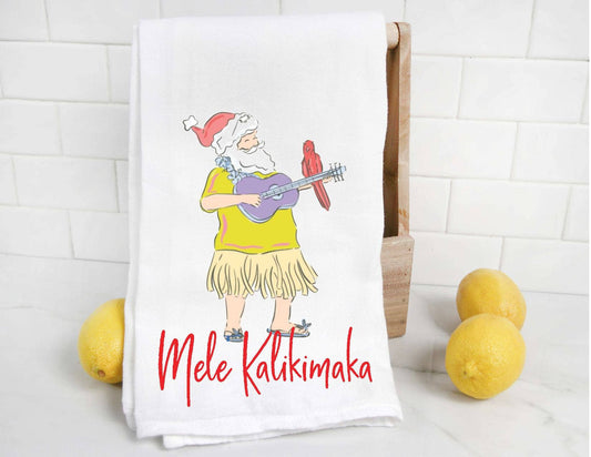 Mele Kalikimaka Merry Christmas Tea Towel