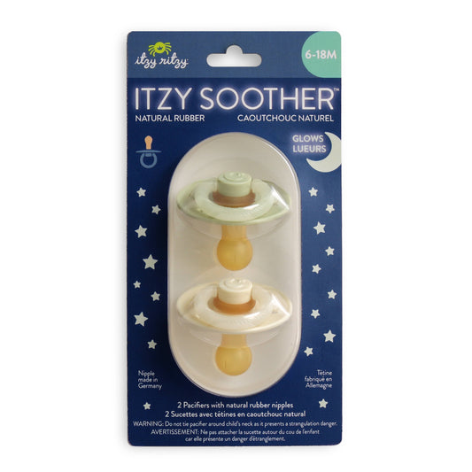 Itzy Soother™ Natural Rubber Paci Sets- Pink Bow