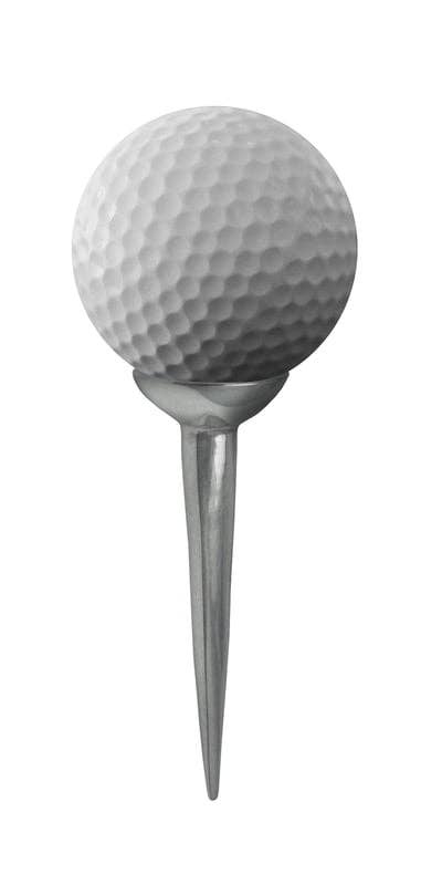 Golf Tee English Sterling Silver 1.75"L. SKU #: GT428.