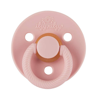 Itzy Soother™ Natural Rubber Paci Sets- Pink Bow