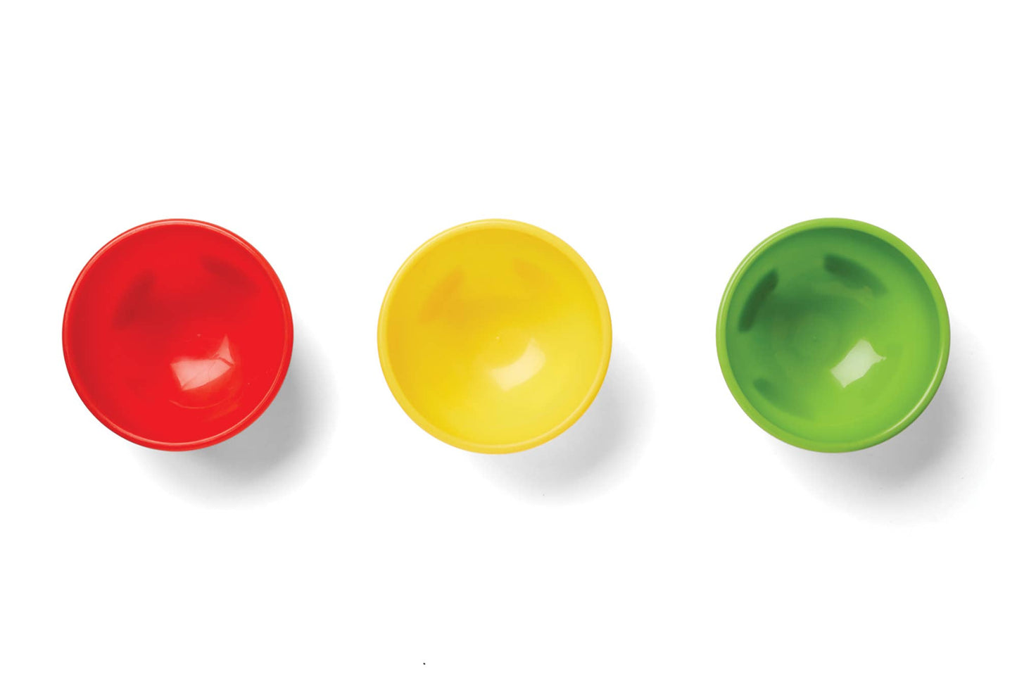 Fox Run Salsa Bowls, Set 3, Red, Yellow, Green, 14-Ounces