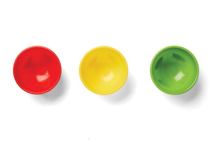 Fox Run Salsa Bowls, Set 3, Red, Yellow, Green, 14-Ounces