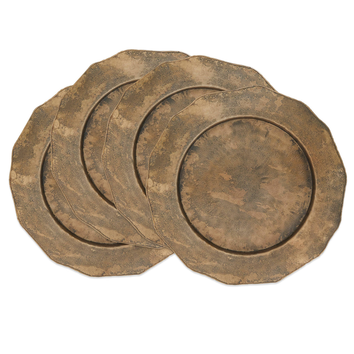 Scallop Edge Hammered Charger