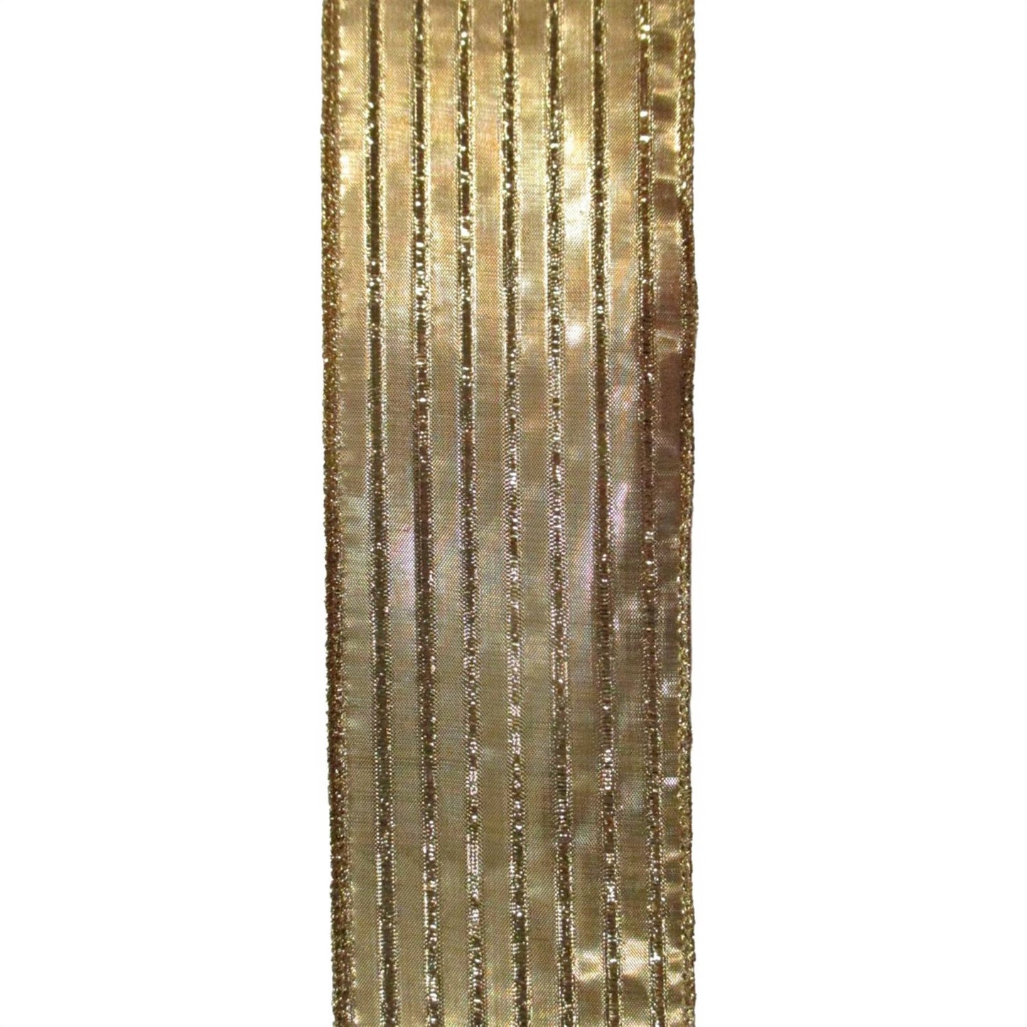 Metallic Gold Stripe Ribbon