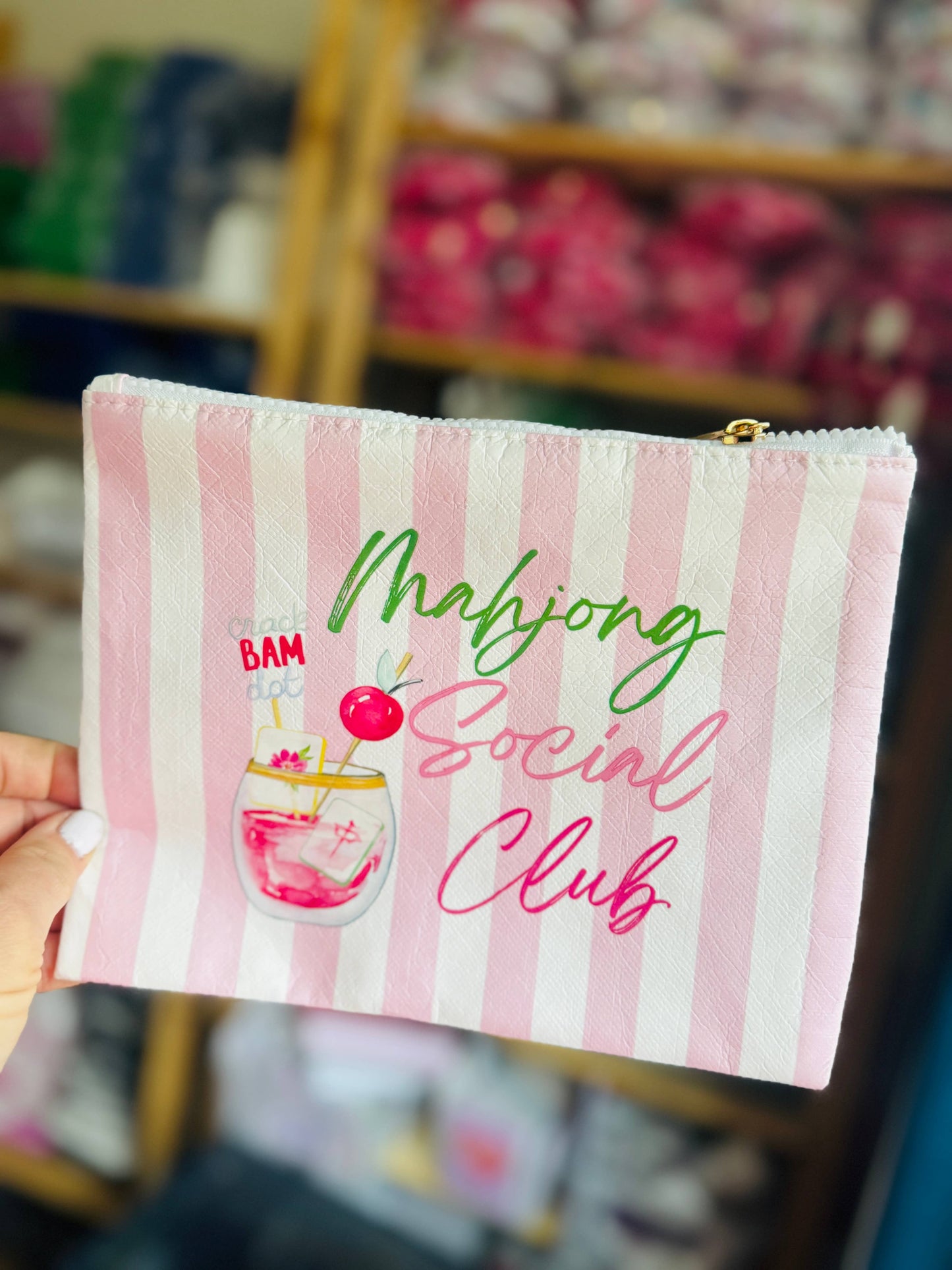Mahjong Pouch | Mahjong Social Club Mahjong gift Tyvek