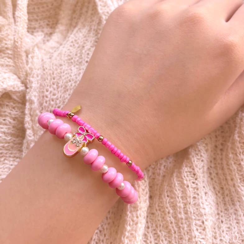 Bead Believer | Ballet Shoe Sparkle Bracelet