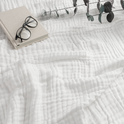 Muslin Blanket for Adults, 6-Layer Bedding by Comfy Cubs