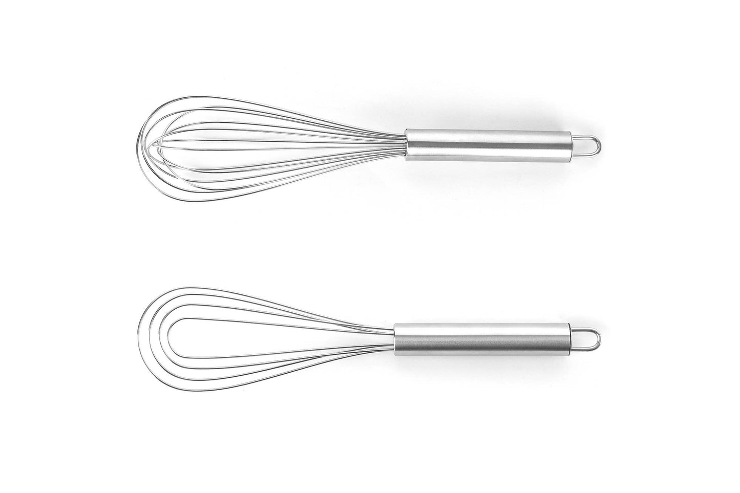 Fox Run Balloon and Flat Whisk Set, Stainless Steel, 10"
