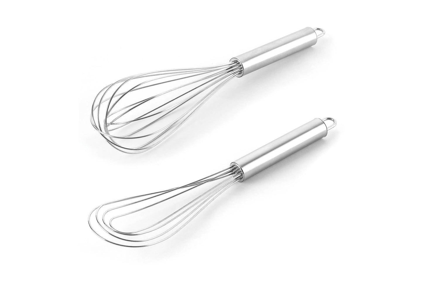 Fox Run Balloon and Flat Whisk Set, Stainless Steel, 10"