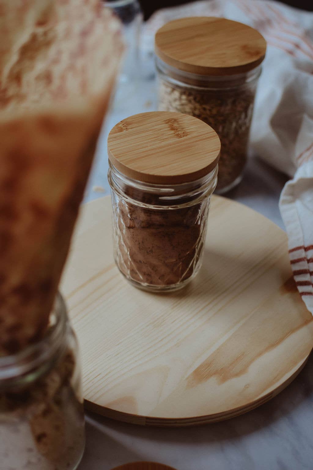 Bamboo Jar Lid Regular Mouth