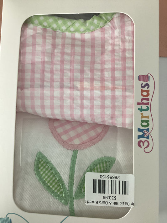 Tulip Basic Bib & Burp Boxed set