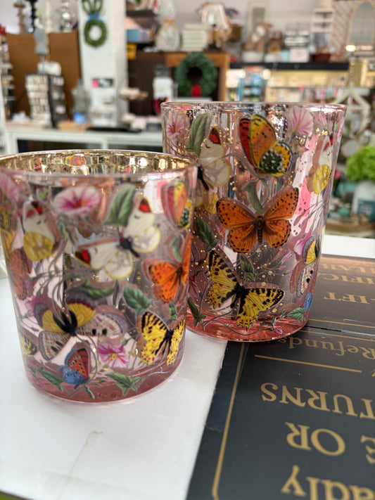 Butterfly Silhouette Candle Holders