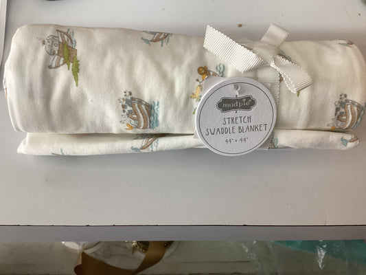 Noah’s Ark Stretch Swaddle Blanket