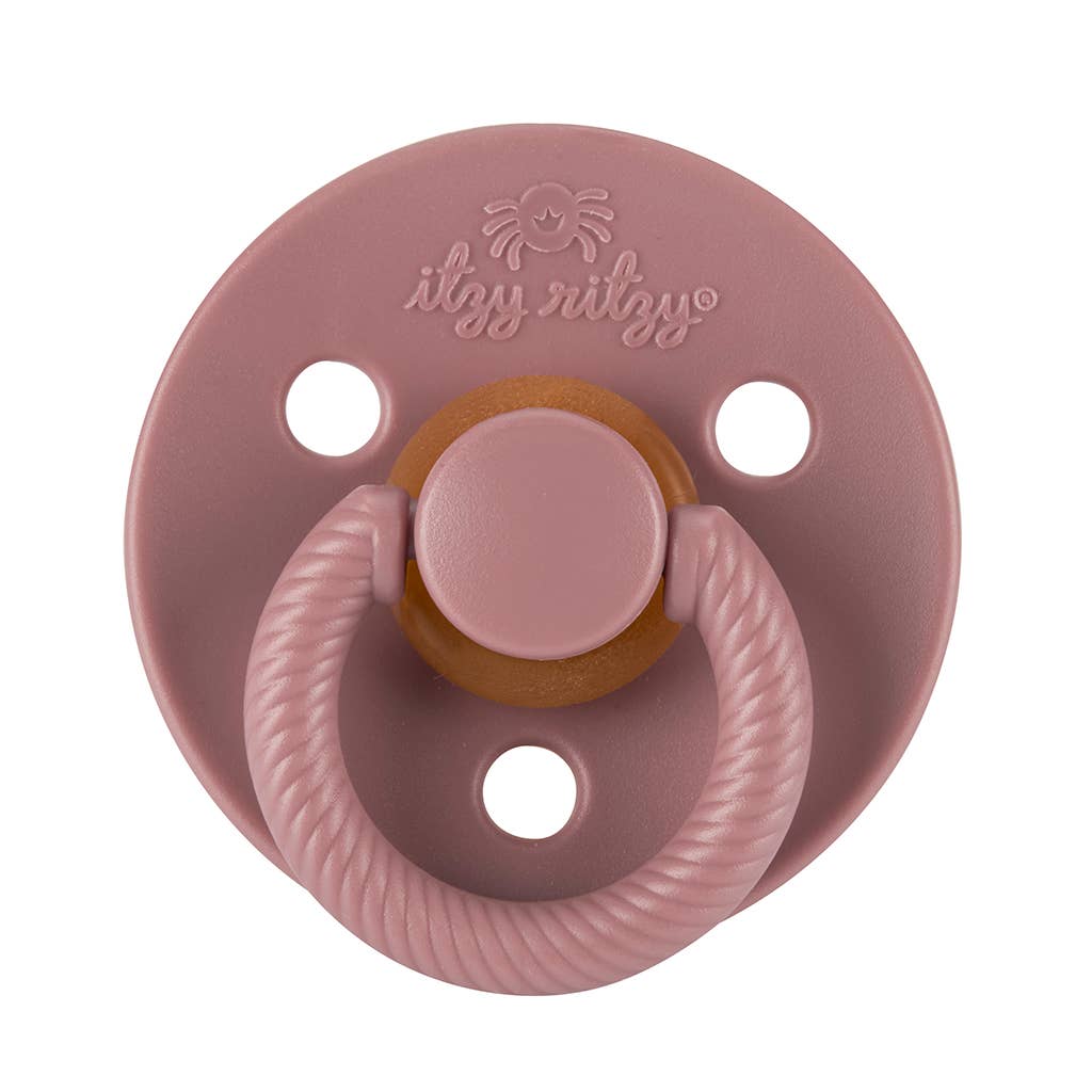 Itzy Soother™ Natural Rubber Paci Sets- Pink Bow