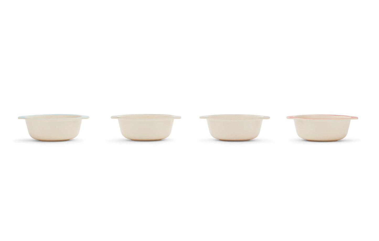 Red Rover Bamboo Animal Bowls, Set of 4, 4.5" x 5.25"