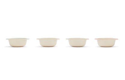 Red Rover Bamboo Animal Bowls, Set of 4, 4.5" x 5.25"