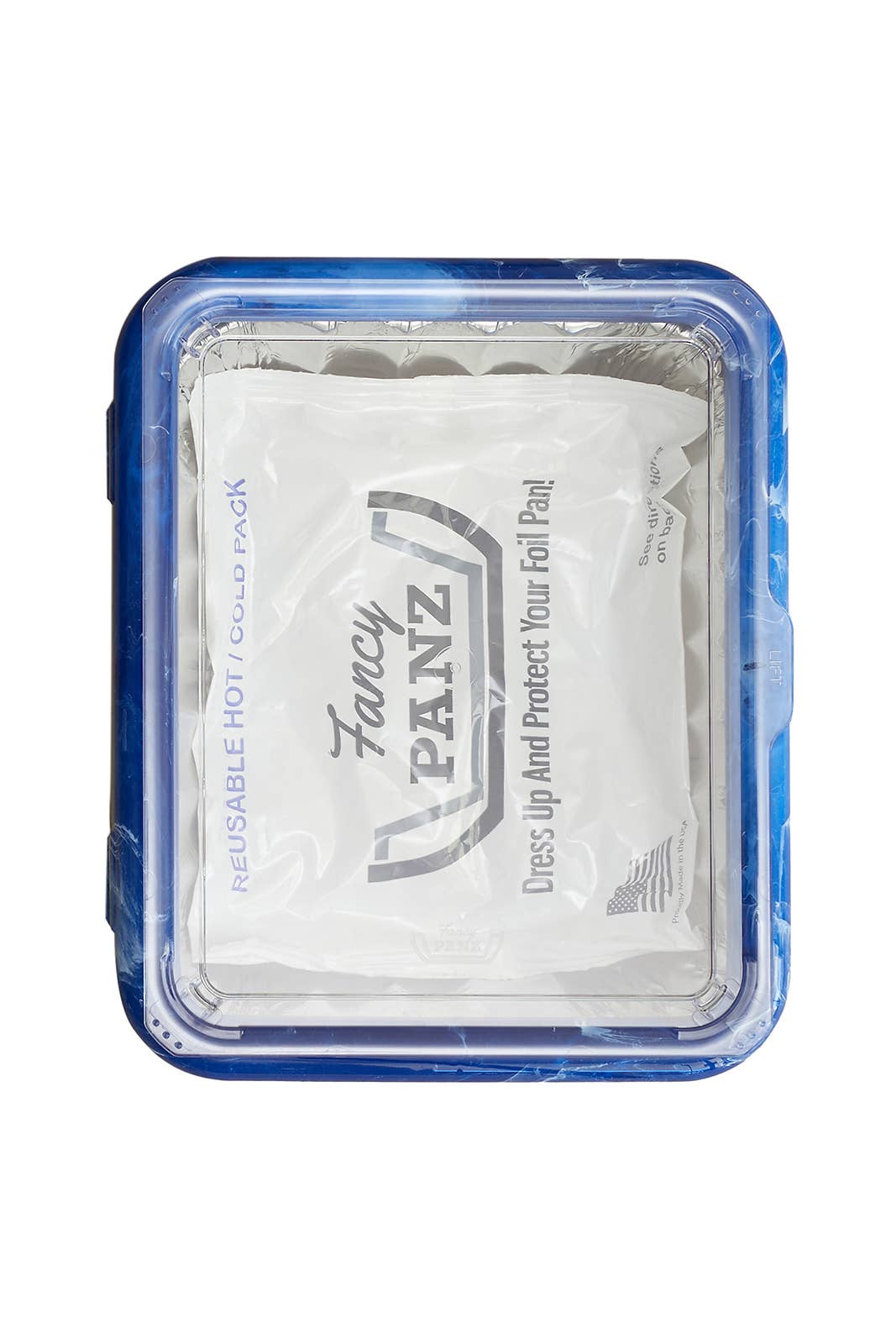 Premium Set - Pan Frame w/ Hot / Cold Gel Pack - Blue Marble