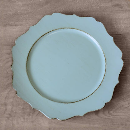 Cartouche Charger   Antique Sky   13"