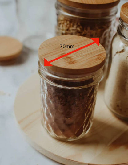 Bamboo Jar Lid Regular Mouth