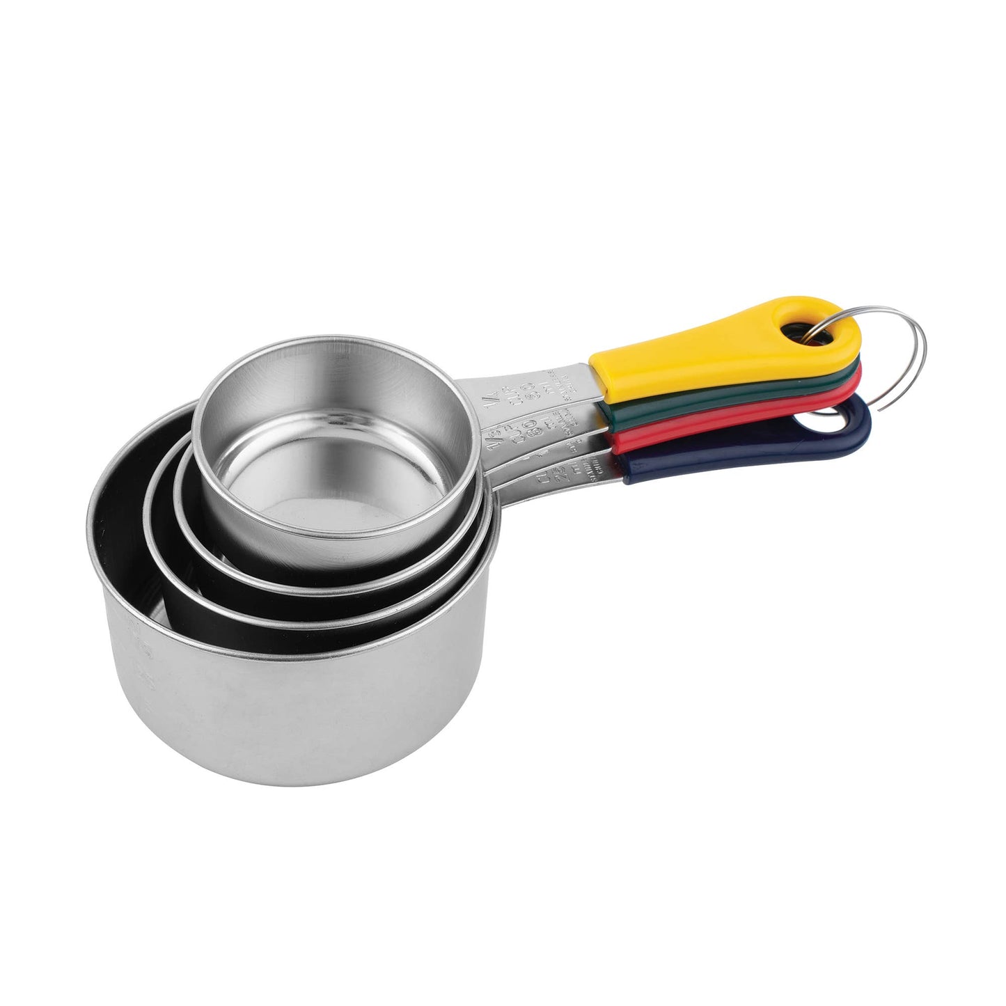 Fox Run Stainless Steel Measuring Cup Set, 4-Piece Color Set