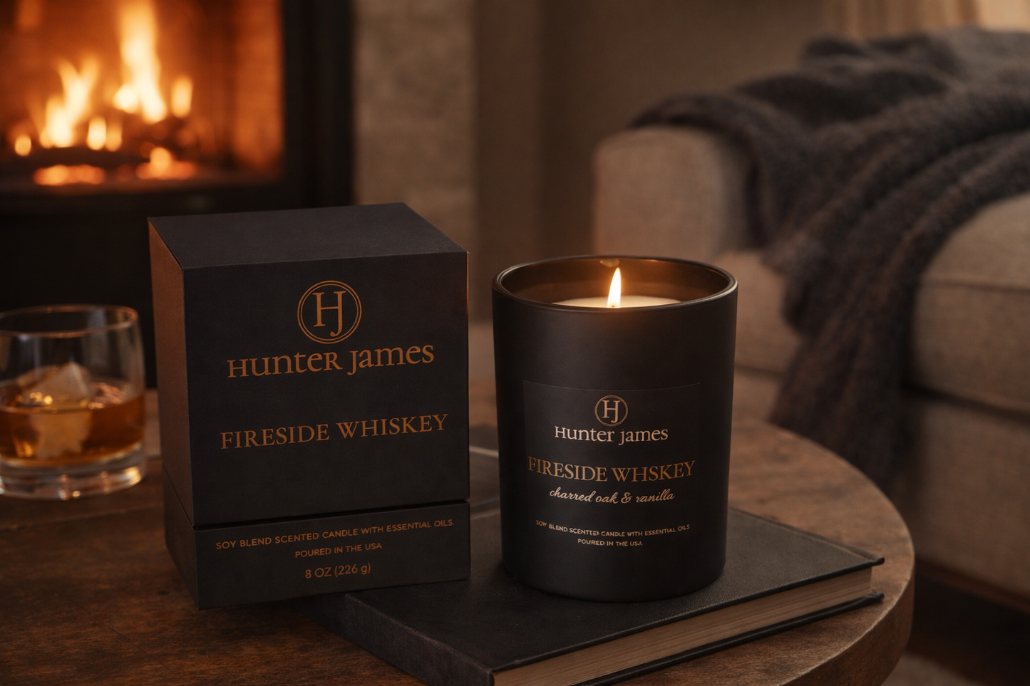 Fireside Whiskey Candle