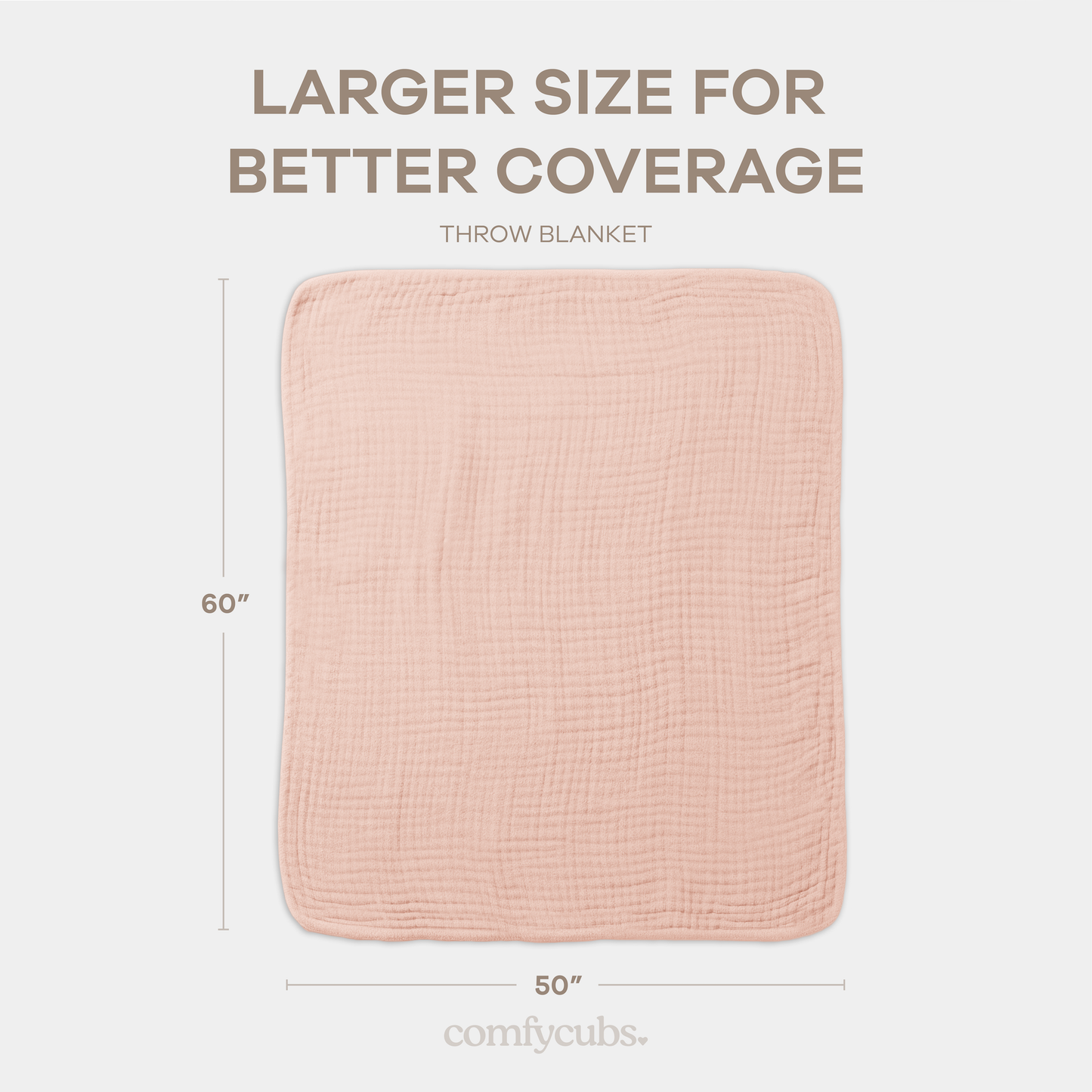 Muslin Blanket for Adults, 6-Layer Bedding by Comfy Cubs