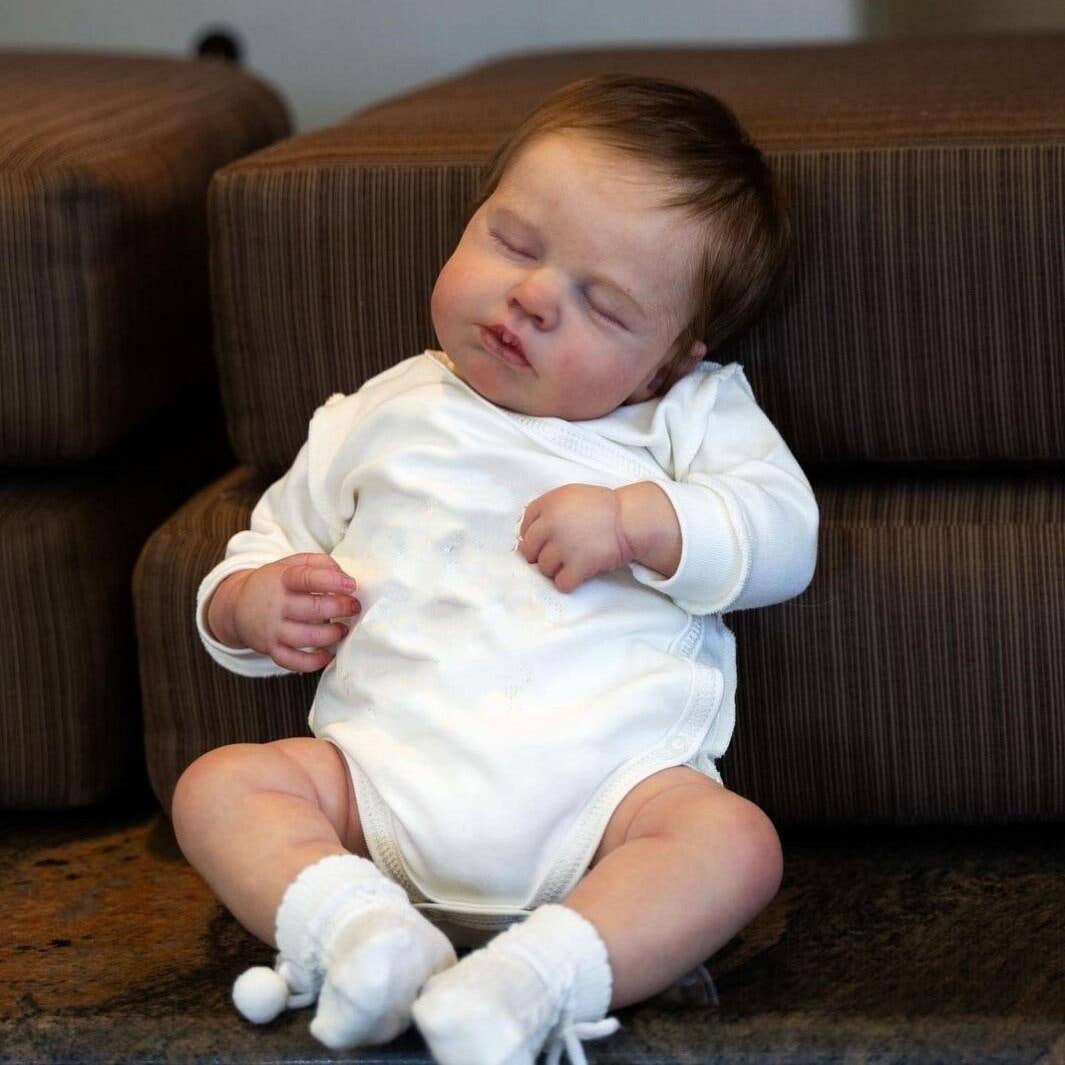 49Cm Reborn Baby Doll Loulou With 3D Veins Soft Vinyl Gift