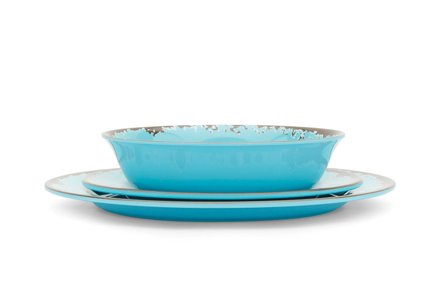 Fox Run Melamine Dinnerware, Set of 12, Multicolor