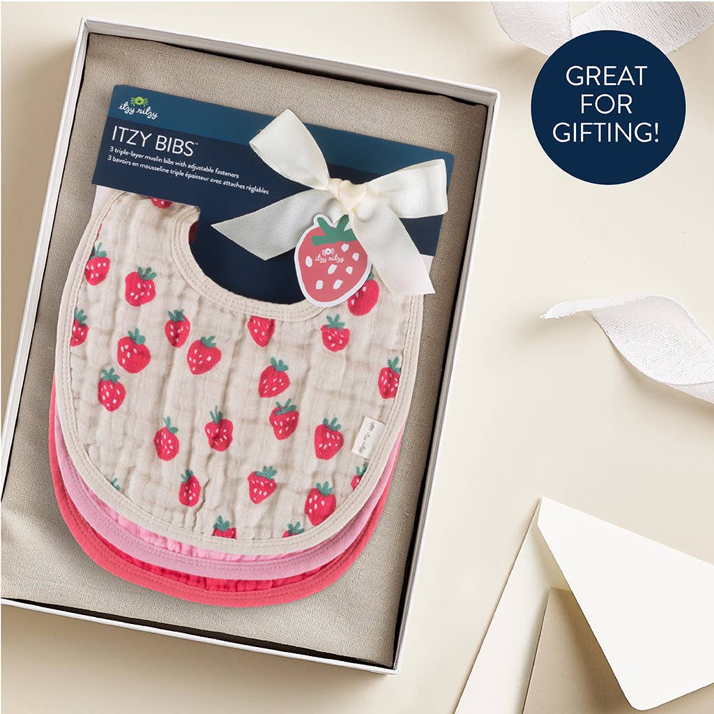 Strawberries & Cream Itzy Bibs™