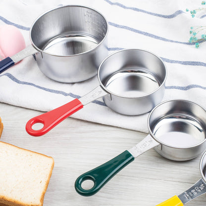 Fox Run Stainless Steel Measuring Cup Set, 4-Piece Color Set
