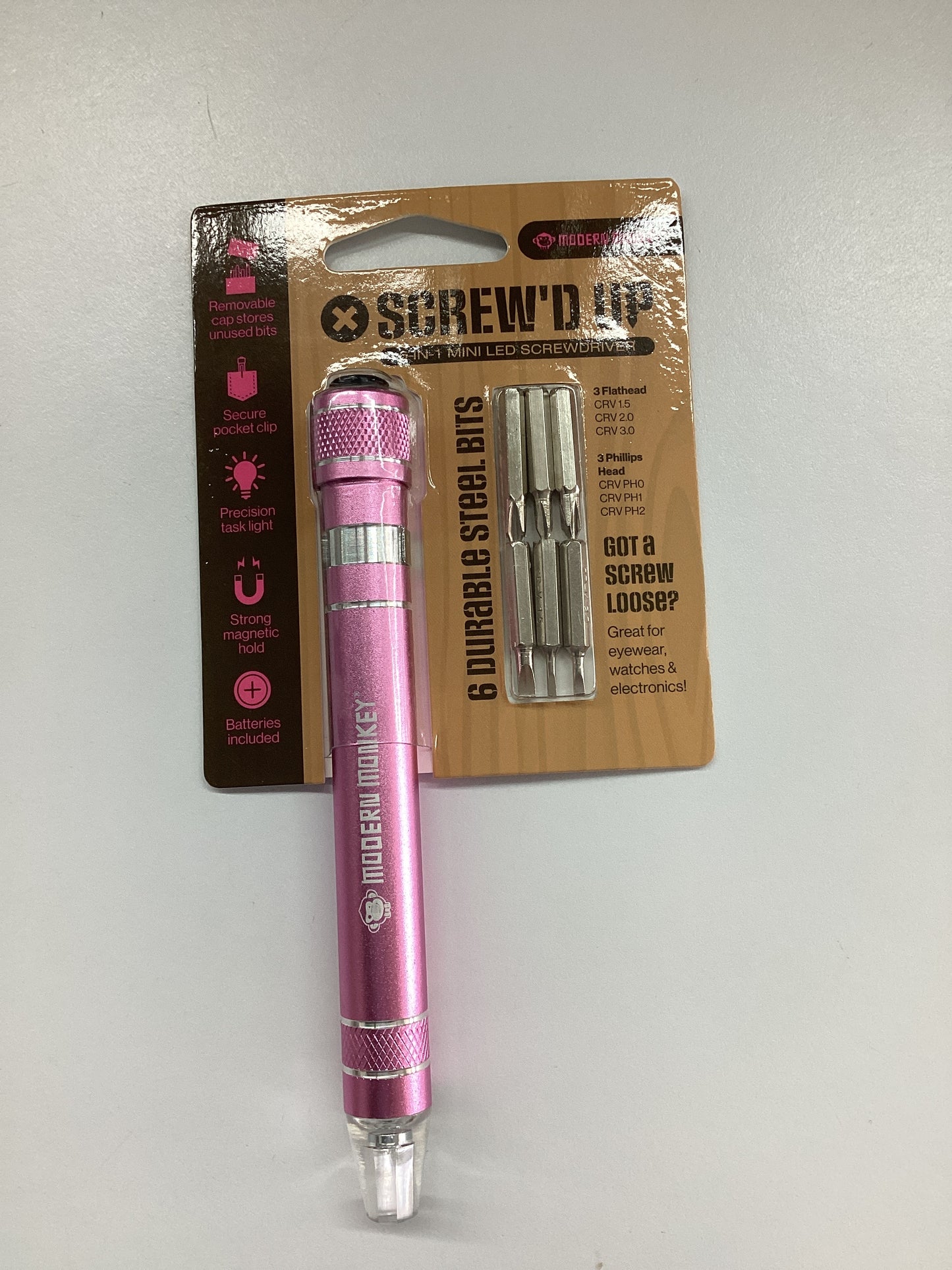 Modern Monkey Screwed Up 6 in 1 Screwdriver