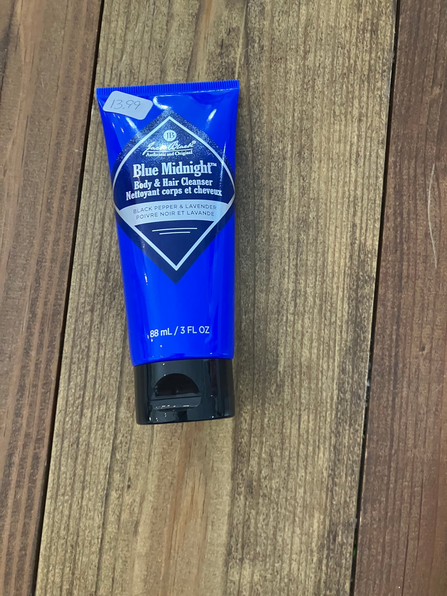 Jack Black Blue Midnight Hair & Body Cleanser