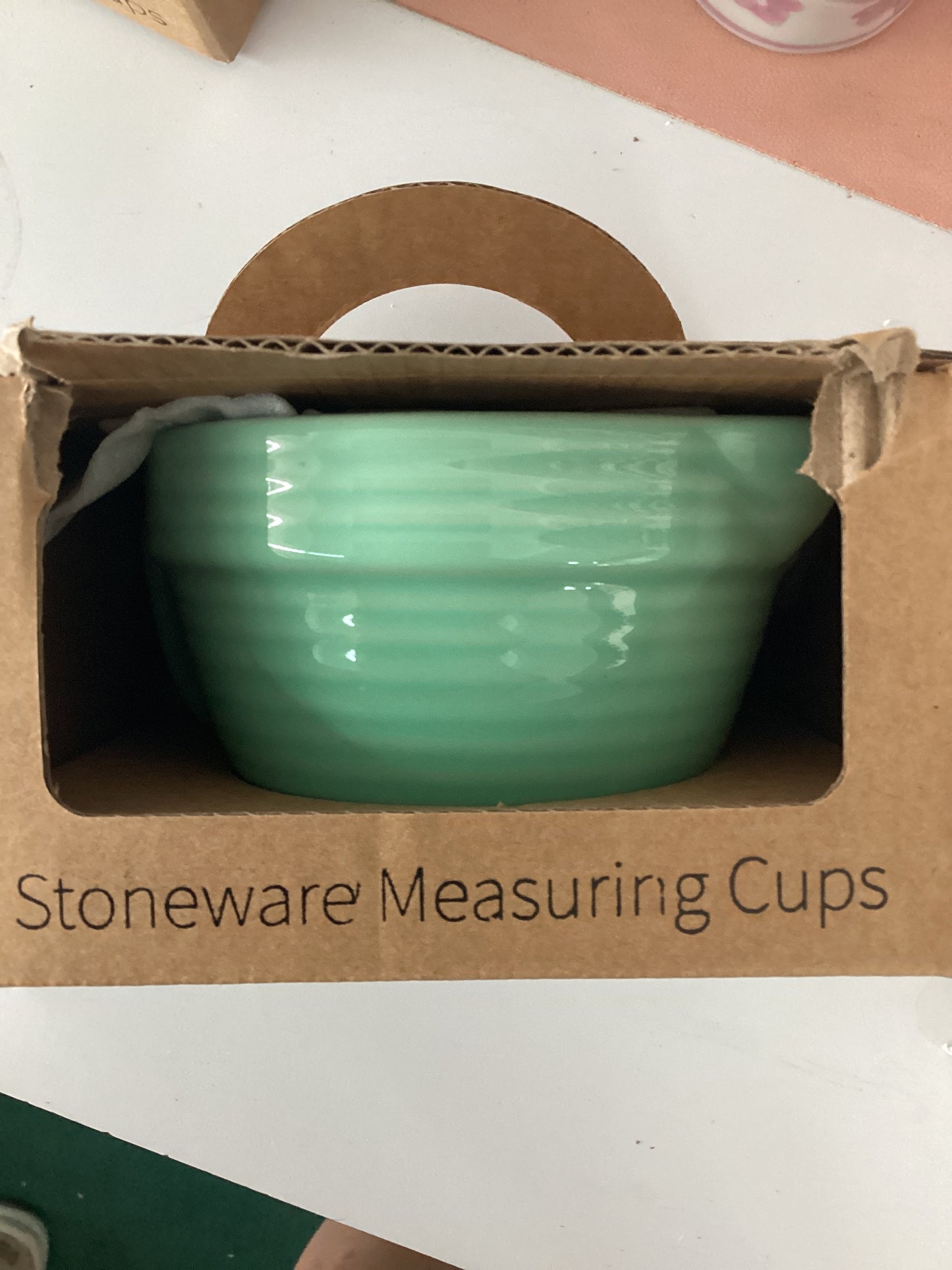 Stoneware Batter Bowl Measuring Cups