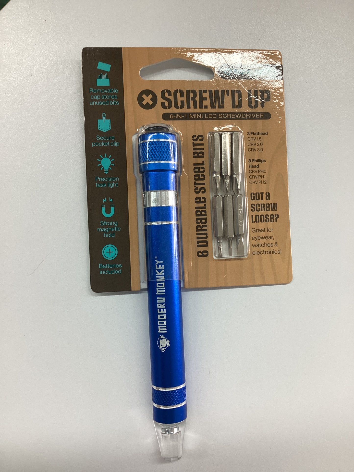 Modern Monkey Screwed Up 6 in 1 Screwdriver