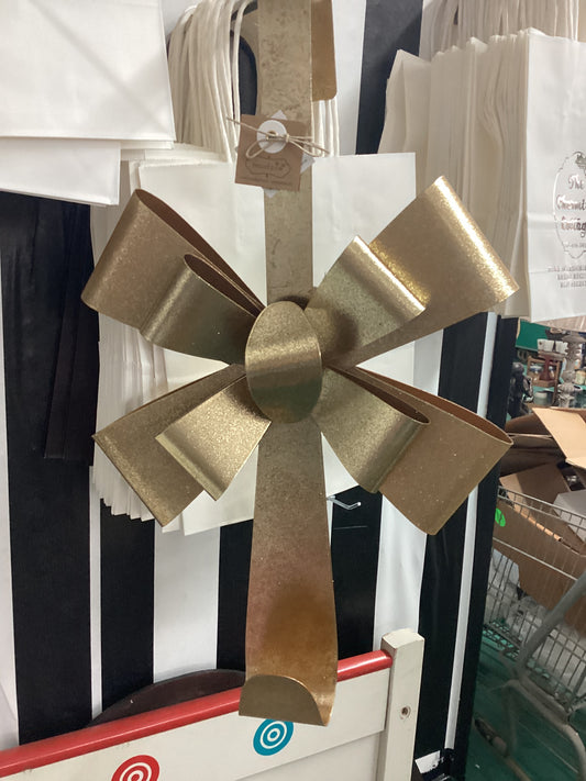 Gold Bow Wreath Hanger