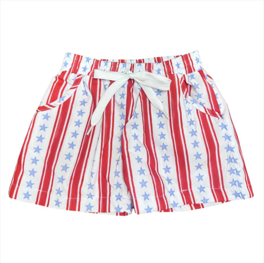 Hamner Hill Boys Stars and Stripes Swim Trunks